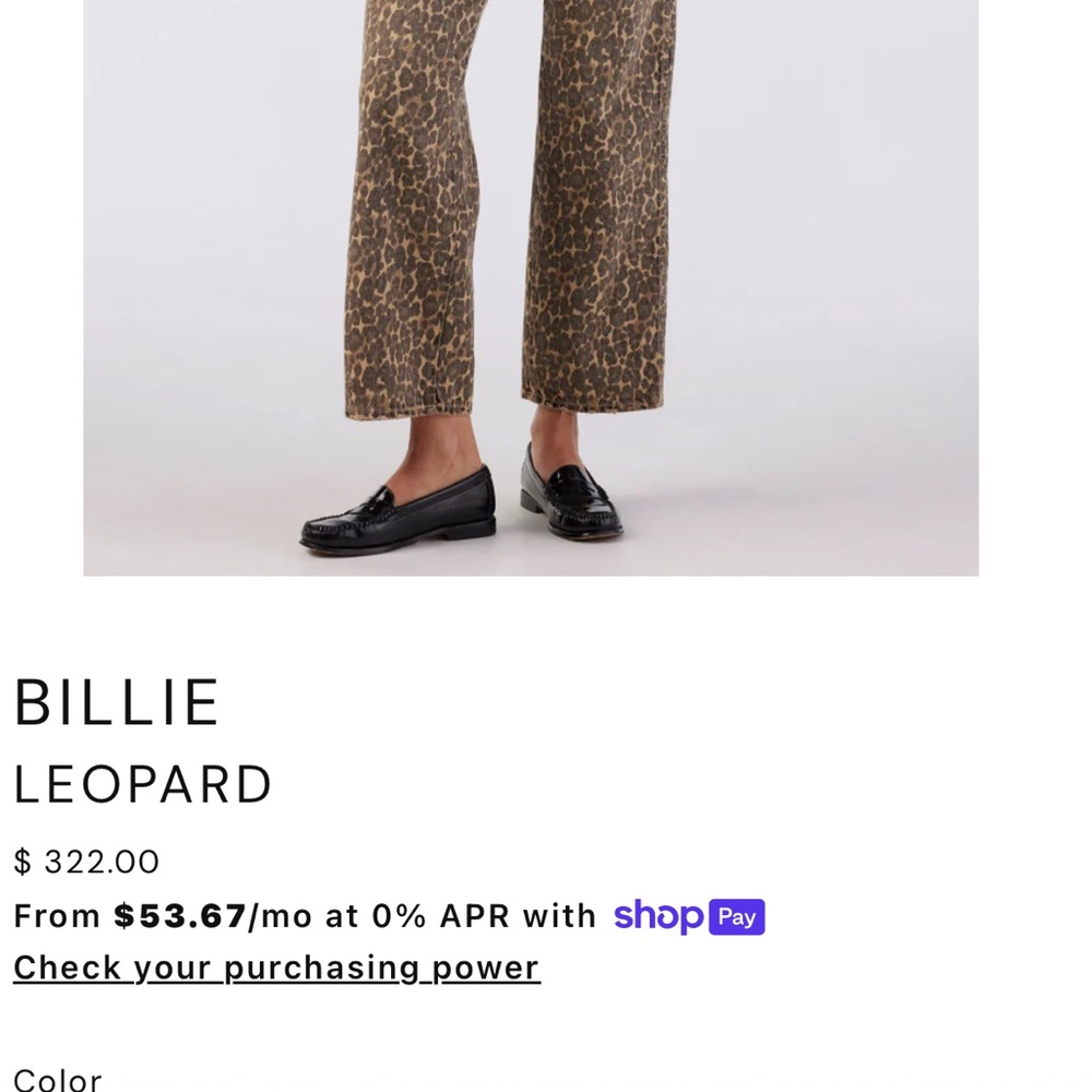 AMO Billie Leopard Print